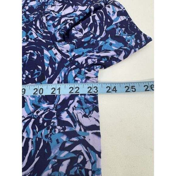 NWT Robert Graham Clubhouse Abstract Rose Golf Polo Shirt Purple LARGE $128 - Picture 5 of 8